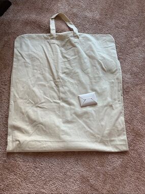 💛 NEW Saint Laurent Natural Cotton Garment Cover with Handles